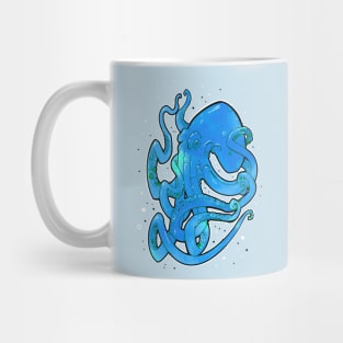 blue octopus Mug